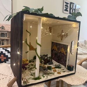 Olde Victorian Enchanted Garden Ballroom Miniature Dollhouse Display